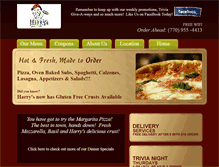 Tablet Screenshot of harryspizzaandsubs.com